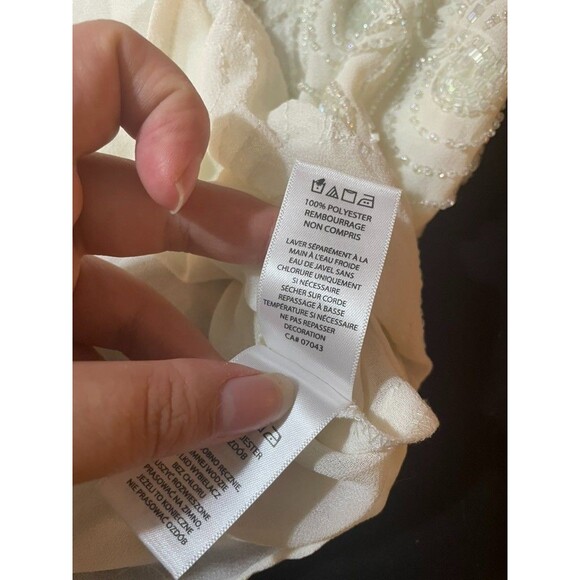 NEW Lucy & Laurel Beaded net mermaid tank Top blouse S PARTY FESTIVAL DAINTY - Picture 11 of 16